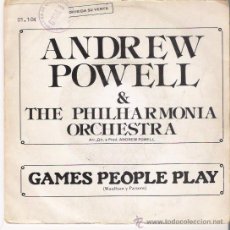 Discos de vinilo: ANDREW POWELL - GAMES POEPLE PLAY - SINGLE 1983 - PROMMO