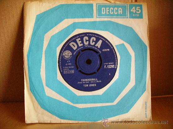 Discos de vinilo: TOM JONES ---- THUNDERBALL - Foto 1