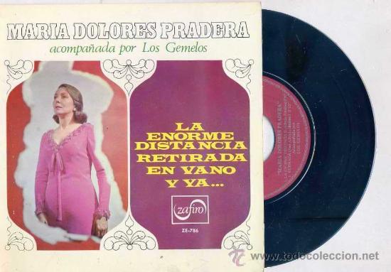 Discos de vinilo: MAR&Iacute;A DOLORES PRADERA : LA ENORME DISTANCIA - Foto 1