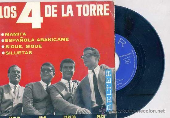 Discos de vinilo: LOS 4 DE LA TORRE : MAMITA - Foto 1