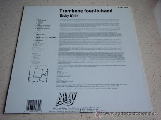 Discos de vinilo: Dicky Wells &ndash; Trombone Four-In-Hand, UK 1986 Affinity - Foto 2