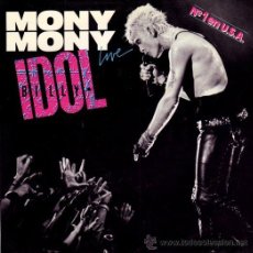 Discos de vinilo: BILLY IDOL ··· MONY MONY / SHAKIN' ALL OVER (LIVE) - (SINGLE 45 RPM) ··· NUEVO