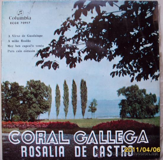 Discos de vinilo: CORAL GALLEGA ROSALIA DE CASTRO - Foto 1