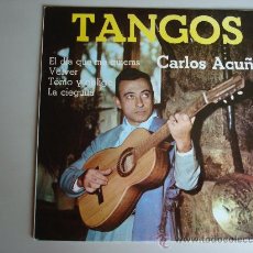 Discos de vinilo: CARLOS ACUÑA---TANGOS---EP 4 CANCIONES---ZAFIRO 1962. Lote 29459421