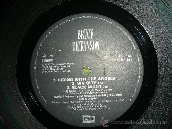 Discos de vinilo: BRUCE DICKINSON- IRON MAIDEN- DIVE! DIVE! DIVE! - MAXI EP 12 - Foto 5