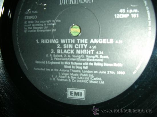 Discos de vinilo: BRUCE DICKINSON- IRON MAIDEN- DIVE! DIVE! DIVE! - MAXI EP 12 - Foto 6