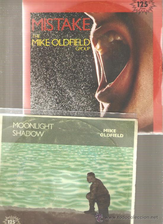 Discos de vinilo: 2 singles MIKE OLDFIELD : MISTAKE +  MOONLIGHT SHADOW - Foto 1