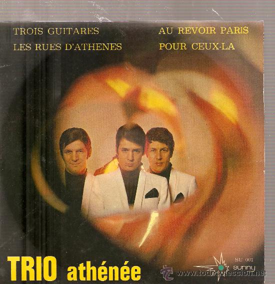 Discos de vinilo: EP TRIO ATH&Eacute;N&Eacute;E - TROIS GUITARES - Foto 1