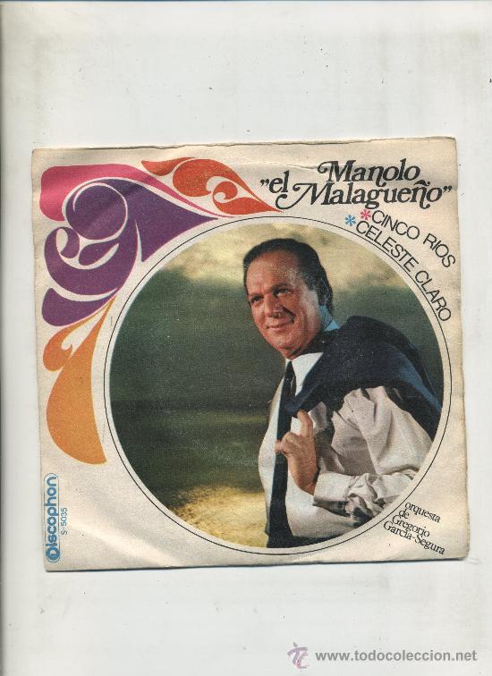 Discos de vinilo: Manolo El Malague&ntilde;o - Cinco Rios - Foto 1