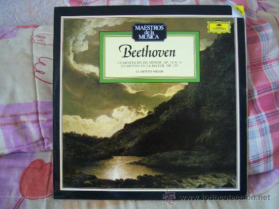 Discos de vinilo: BEETHOVEN Cuartetos op. 18 n&ordm; 4 & op. 135 CUARTETO MELOS - Foto 1