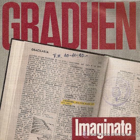 Discos de vinilo: GRADHEN - IMAGINATE &middot; PEGATE A MI (SINGLE PROMOCIONAL LIBELULA 1990) - Foto 1