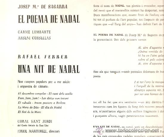 Lp Josep M De Segarra Poema De Nadal Rafae Comprar En Todocoleccion 27852244 5113