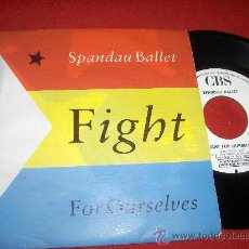 Discos de vinilo: SPANDAU BALLET FIGHT FOR OURSELVES 7” SINGLE UNA CARA 1986 CBS EDICION ESPAÑOLA PROMO