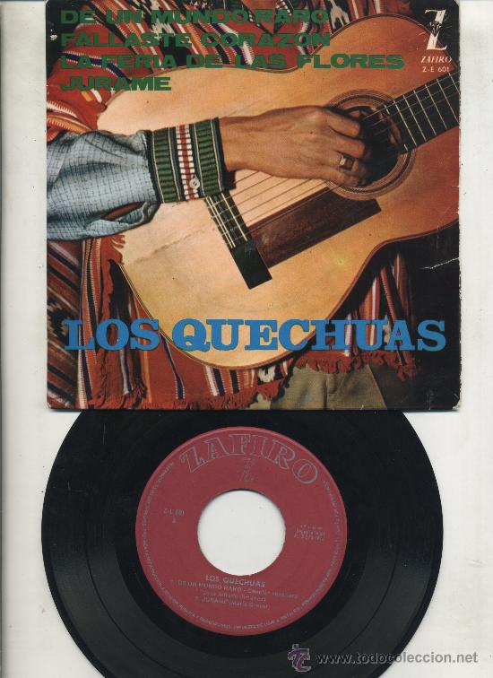 Discos de vinilo: Los Quechuas - De un mundo raro - Foto 1