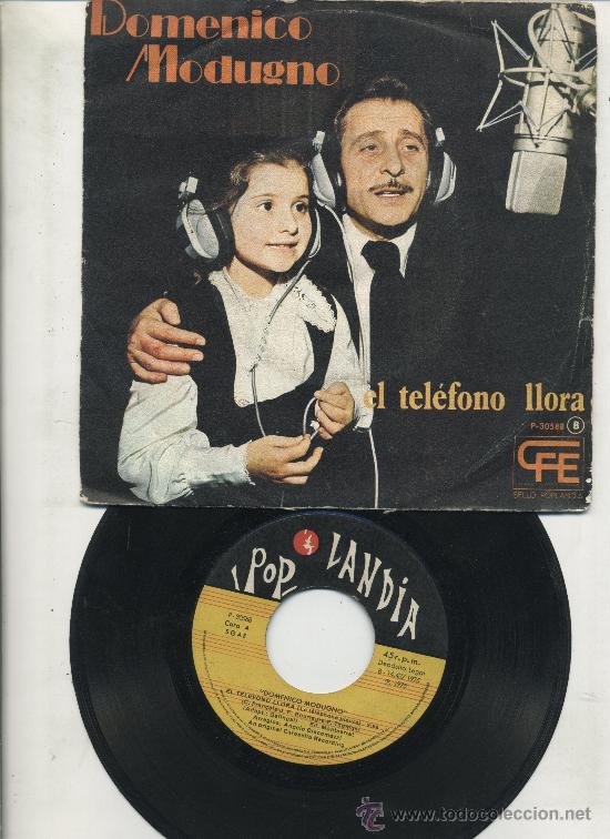 Discos de vinilo: Domenico Modugno - El tel&eacute;fono llora - Foto 1