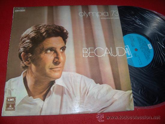 Discos de vinilo: GILBERT BECAUD Olympia 73 LP 1973 Odeon - Foto 1