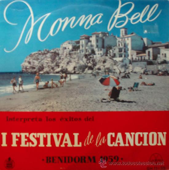 Vinyl records: Monna Bell, Benidorm 1959, Edicion de 1959 de Mexico