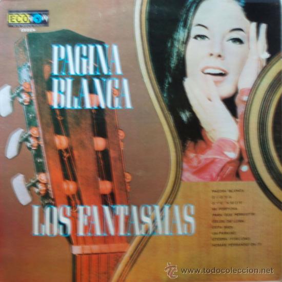 Vinyl records: Los Fantasmas, Pagina Blanca, Edicion de 1972 de Mexico