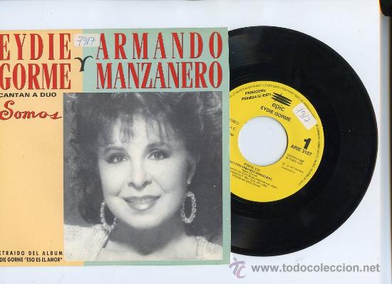 Vinyl-Schallplatten: EYDIE GORME Y ARMANDO MANAZANERO Somos single promo