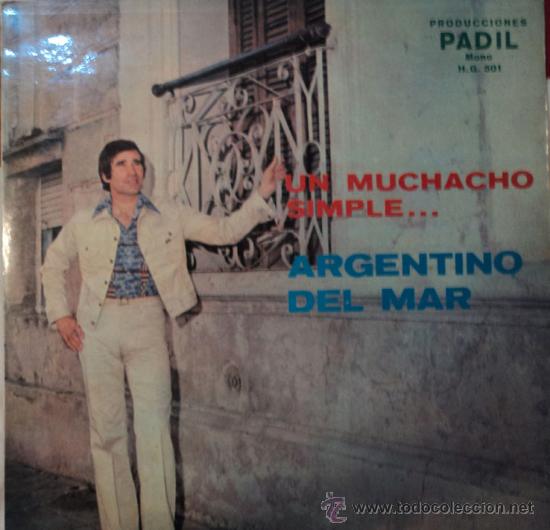 Vinyl records: Argentino del Mar, Un muchacho simple, Edicion de 1978 de Argentina