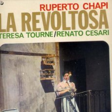 Disques de vinyle: LA REVOLTOSA / TERESA TORUNE / RENATO CESARI (HISPAVOX 1963 ESTEREO CON LIBRETO). Lote 33368791