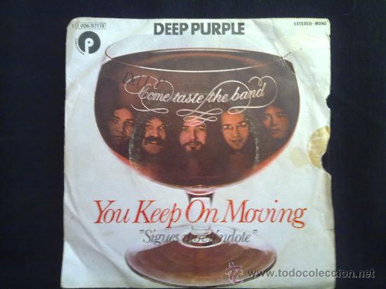 Discos de vinilo: DEEP PURPLE - YOU KEEP ON MOVING - SINGLE 1976 - Foto 1