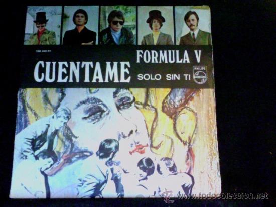 Discos de vinilo: FORMULA V - CUENTAME - SOLO SIN TI - SINGLE 1969 - Foto 2