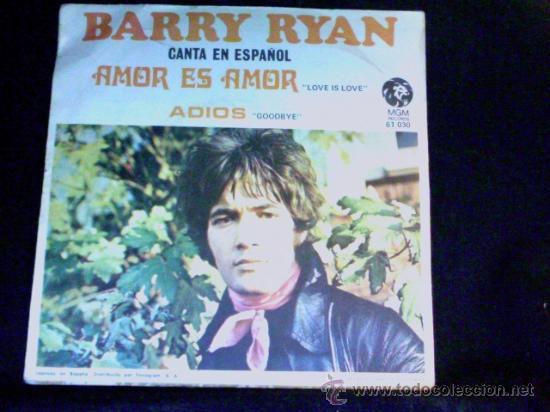 Discos de vinilo: BARRY RYAN  - LOVE IS LOVE - GOODBY -  SINGLE 1969 - Foto 2