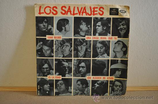 Discos de vinilo: LOS SALVAJES - Todo Negro - Foto 1