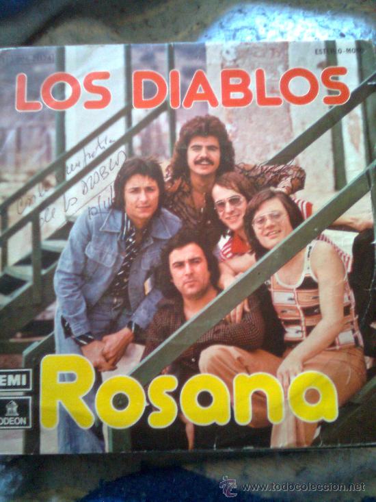 Discos de vinilo: &iexcl;&iexcl; Firmado !! - Los Diablos - Rosana (Emi, 1975) - Foto 2