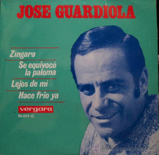 Discos de vinilo: Jose Guardiola, Z&iacute;ngara, Edicion de 1969 de Espa&ntilde;a - Foto 1