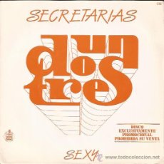 Discos de vinilo: SINGLE-UN DOS TRES-LAS SECRETARIAS-PROMO-. Lote 28081327