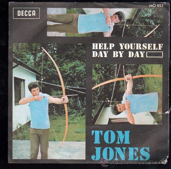 Discos de vinilo: SINGLE DE TOM JONES. HELP YOURSELF DAY BY DAY - Foto 1