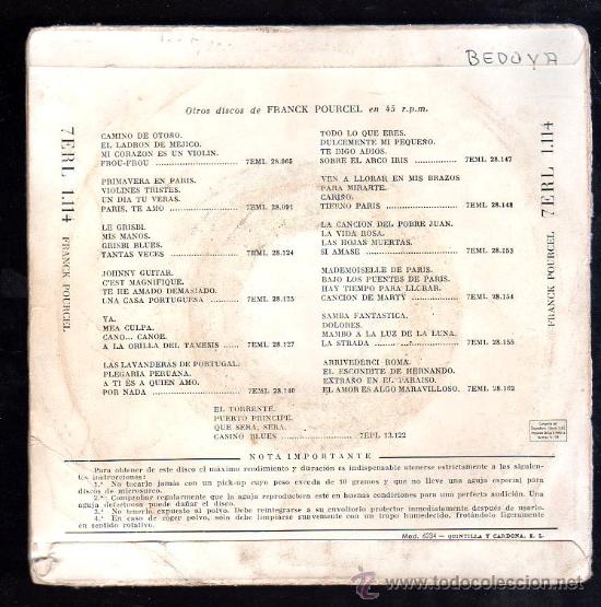 Discos de vinilo: SINGLE DE PAGINAS CELEBRAS. CZARDAS - Foto 2