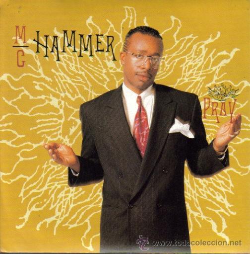 Discos de vinilo: M.C. HAMMER-PRAY SINGLE 1990 (ITALY) - Foto 1