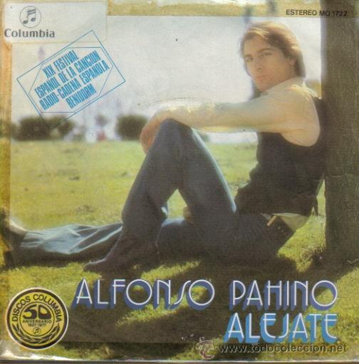 Disques de vinyle: ALFONSO PAHINO-ALEJATE + CONTIGO FUE SINGLE 1977 PROMOCIONAL SPAIN