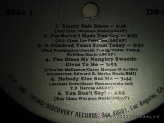 Discos de vinilo: Various - Empty Suit Blues, &ndash; Empty Suit Blues, US 1981 Discovery Records - Foto 3
