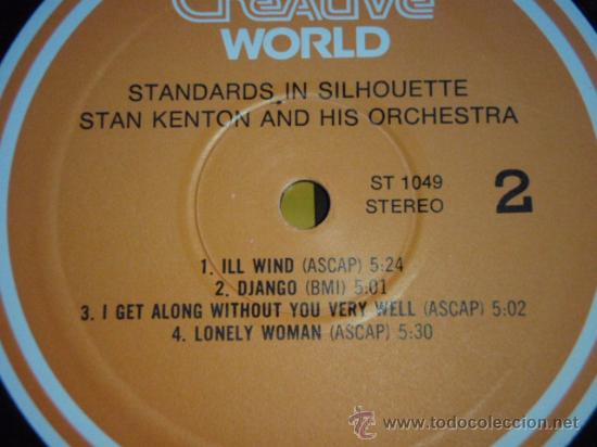 Discos de vinilo: Stan Kenton ?&ndash; Standards In Silhouette USA CREATIVE WORLD - Foto 4