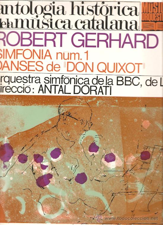 Discos de vinilo: LP ROBERT GERHARD & ORQUESTRA SIMFONICA DE LA BBC : DON QUIXOT - Foto 1