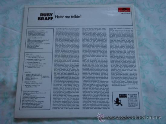 Discos de vinilo: Ruby Braff ?&ndash; Hear Me Talkin UK 1971 POLYDOR - Foto 2
