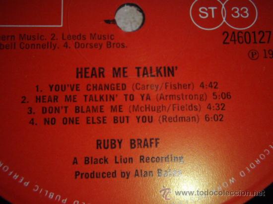 Discos de vinilo: Ruby Braff ?&ndash; Hear Me Talkin UK 1971 POLYDOR - Foto 3