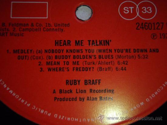 Discos de vinilo: Ruby Braff ?&ndash; Hear Me Talkin UK 1971 POLYDOR - Foto 4
