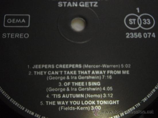 Discos de vinilo: Stan Getz &ndash; Stan Getz GERMANY METRO RECORDS - Foto 3
