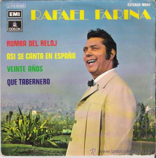 Discos de vinilo: SINGLE DE RAFAEL FARINA, DE 1972 - Foto 1