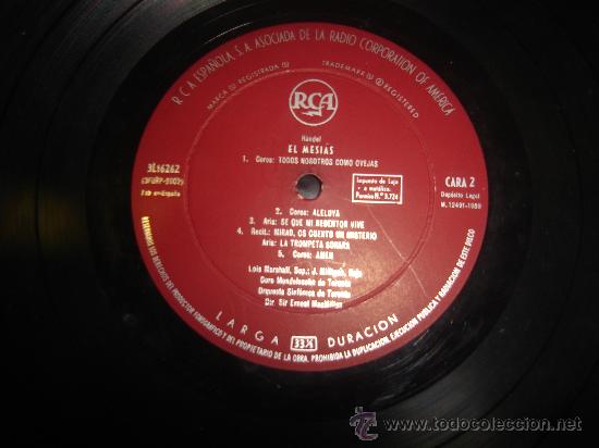 Discos de vinilo: LP DE EL MESIAS - Foto 1