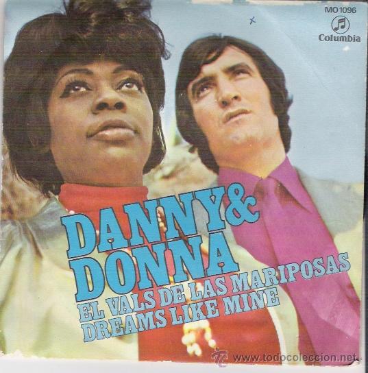 Discos de vinilo: SINGLE DE DANNY Y DONNA, EL VALS DE LAS MARIPOSAS, DE 1971 - Foto 1