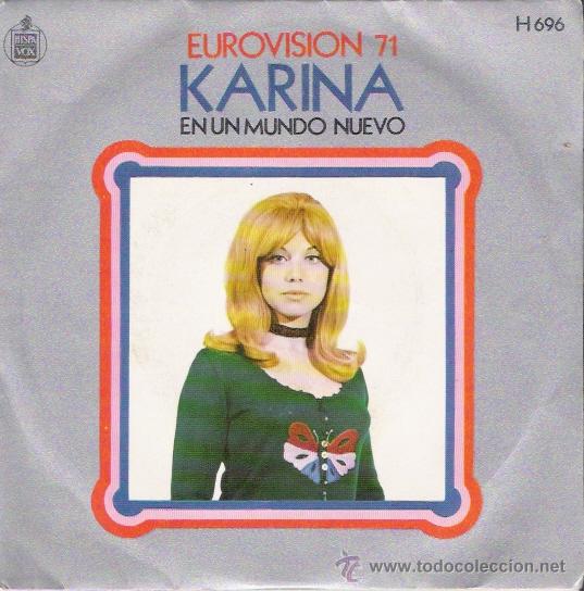 Discos de vinilo: SINGLE DE KARINA, EUROVISI&Oacute;N 71 - Foto 1