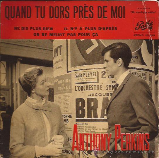 EP-ANTHONY PERKINS-PATHE 25099-EDIC.ESPAÑOLA-1962 (Música - Discos de Vinilo - EPs - Pop - Rock Internacional de los 50 y 60	)