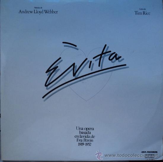 Discos de vinilo: Evita, Edicion de 1976 de Espa&ntilde;a, Doble - Foto 1