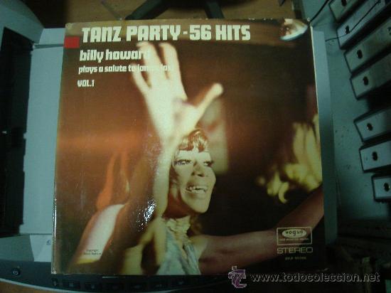 Discos de vinilo: LP DOBLE. TANZ PARTY. 56 HITS. BILLY HOWARD. VOL. 1.
